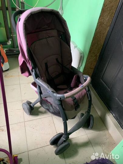 Детская прогулочная легкая коляска