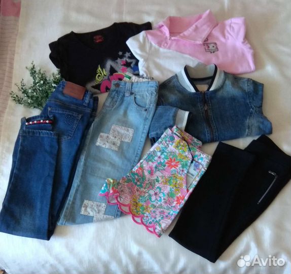 Одежда пакетом девочке10-11/140-146
