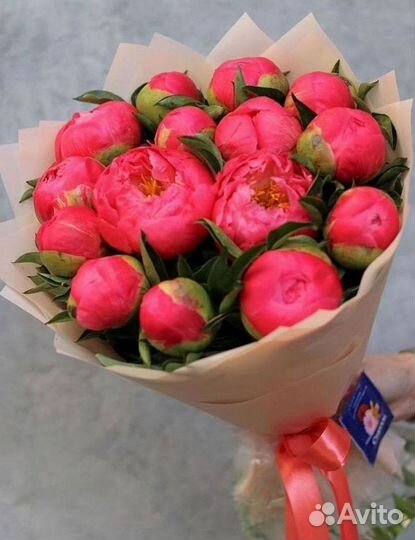 Пионы Букет пионов Доставка цветов