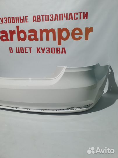 Бампер задний volkswagen polo в цвет белый