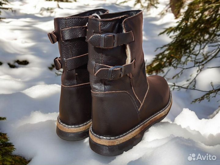Унты - Монголки мужские (коричневый хром)