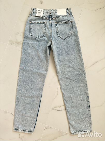 Джинсы новые Zara, размер 34, mom fit