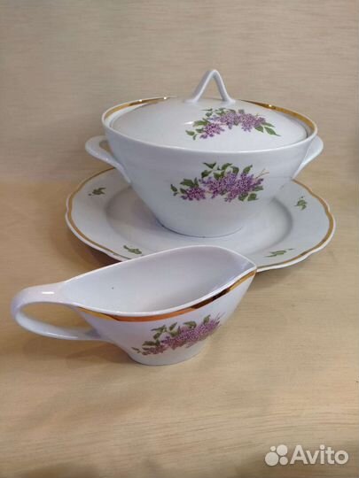 Блюдо Сирень Дулёво