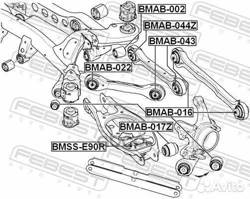 Сайлентблок bmab-017Z bmab-017Z Febest