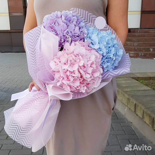 Букеты из гортензий