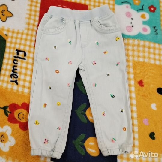 Джинсы для девочки 80