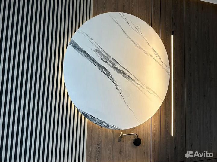 Панно светильник картина луна барельеф