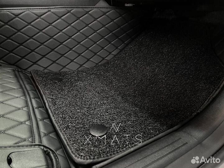 3D коврики из экокожи для KIA Sorento MQ4 7 мест