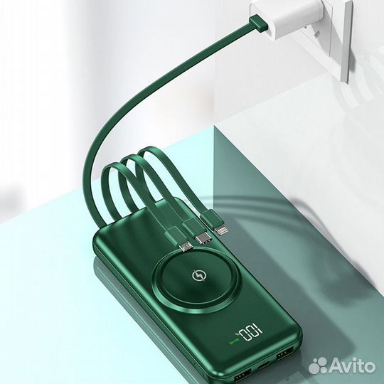 Powerbank 20000 mAh с беспроводной зарядкой