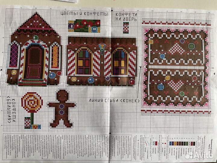 Пряничный домик. Набор для вышивания крестом