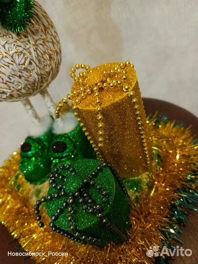 Новогодняя/Зимняя поделка/Снеговик