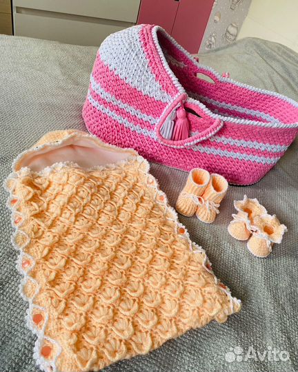 Конверт на выписку для девочки осень