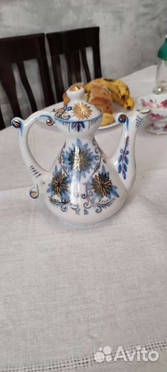 Чайник заварочный СССР гжель