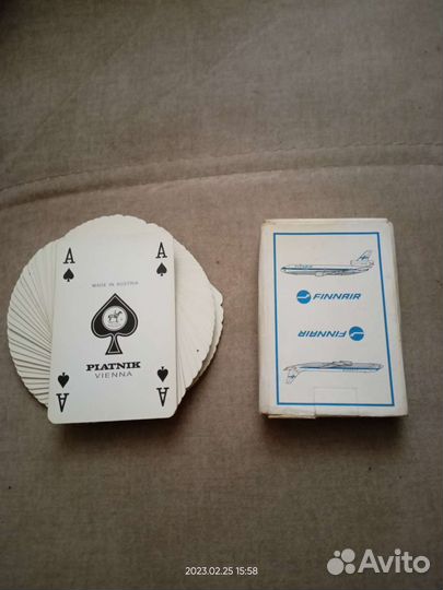 Игральные карты Finnair Австрия пластик