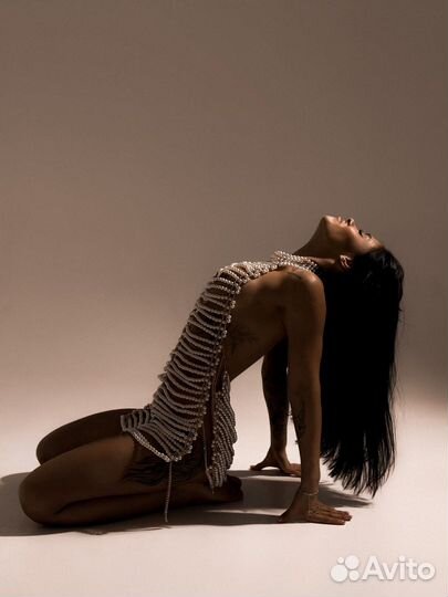 Платье из жемчуга прокат