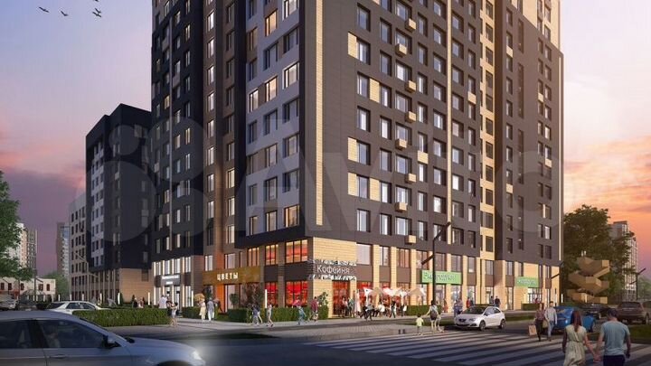 Квартира-студия, 22,8 м², 6/17 эт.