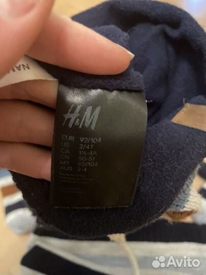 Комплект шапка снуд и варежки HM 92-104