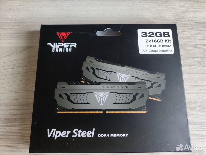 Оперативная память Patriot Viper Steel 32gb 3200
