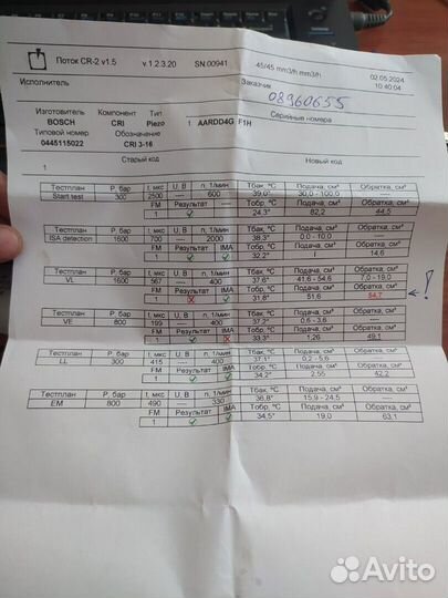 Форсунка топливная Renault Espace 4 2002, 2008