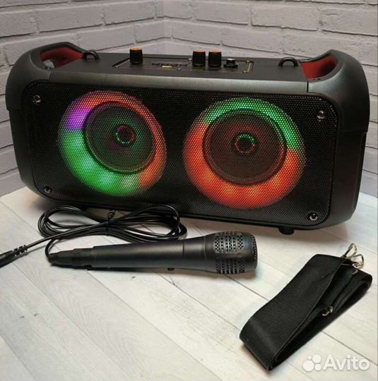 Колонки с bluetooth без проводная микрофон караоке