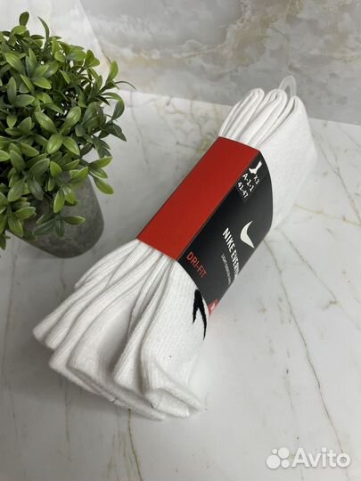 Носки nike новые белые длинные
