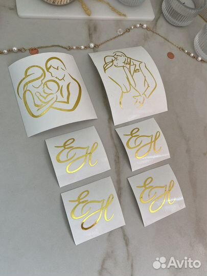 Наклейки на свадьбу