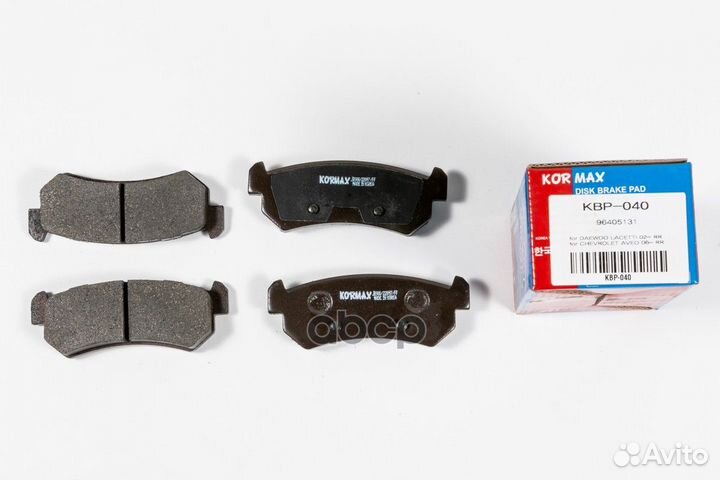 Колодки тормозные, задние (с антискрипной