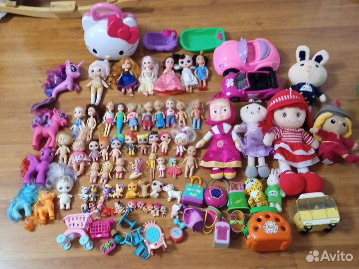 Большой пакет игрушек для девочек