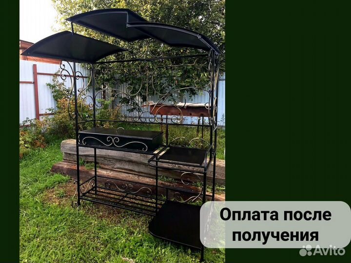 Кованые мангалы с крышей