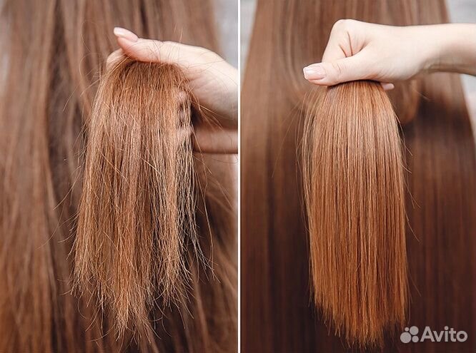 Кератиновое выпрямление волос
