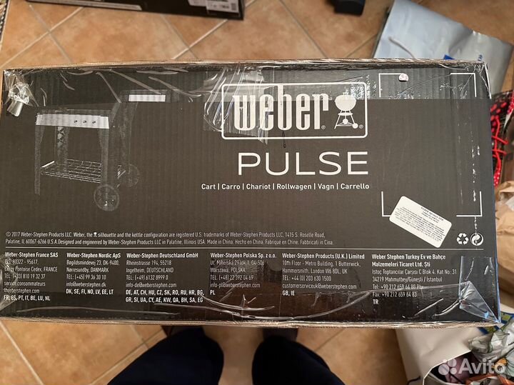 Электрический гриль weber pulse 2000 с тележкой
