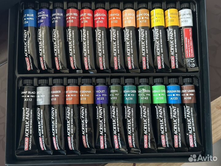 Краски акриловые новые