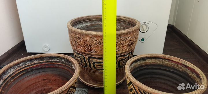 Горшки меандр весна беж