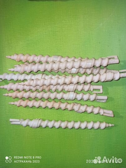 Бигуди спиральные для завивки волос с зажимом