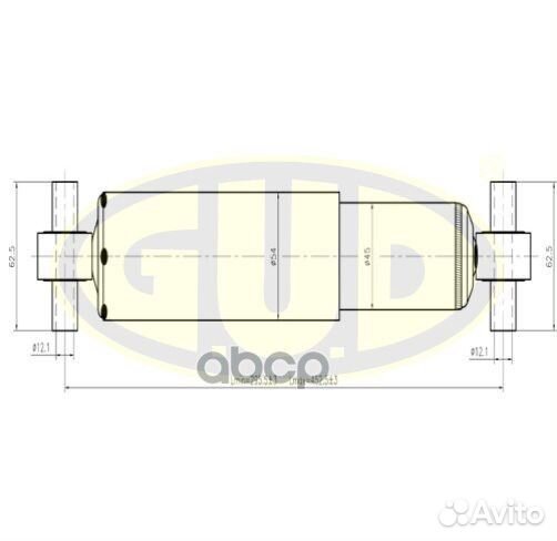 Амортизатор mazda 6 02- 1.8-2.3 задн.лев./прав