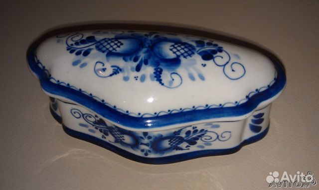 Шкатулка гжель ручная работа