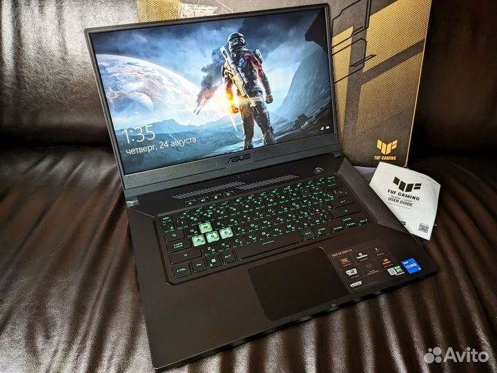 Asus TUF Dash / RTX 3060 на 6 Гб. / 144 Hz