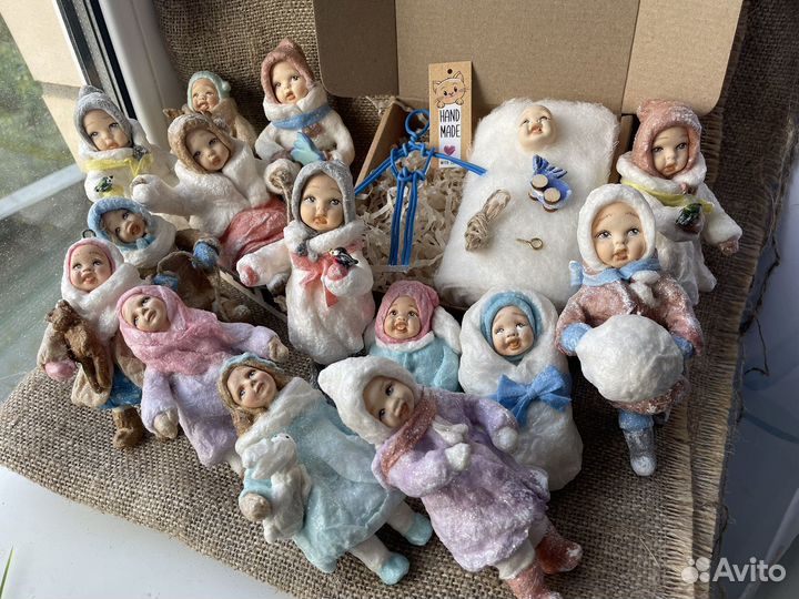 Ватная игрушка на елку, набор для создания