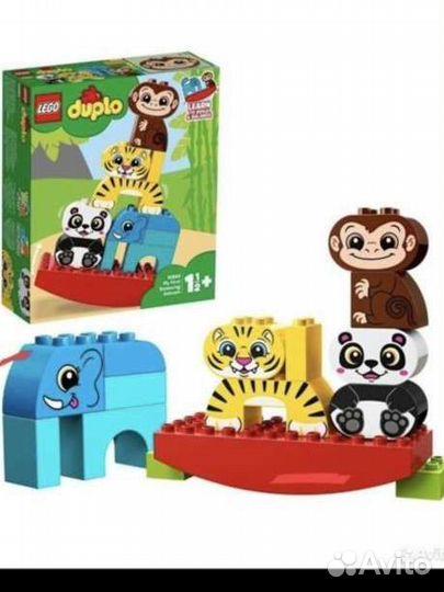 Lego duplo цирк аттракцион животные на подствке