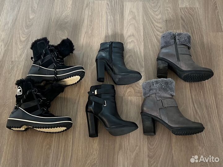 Ботинки женские 36 37 ecco aldo sorel оригинал