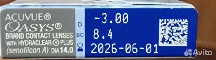 Линзы контактные acuvue oasys двухнедельные