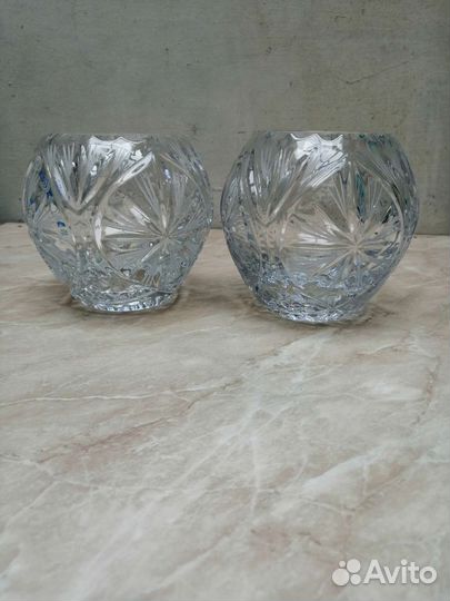 Ваза хрустальная