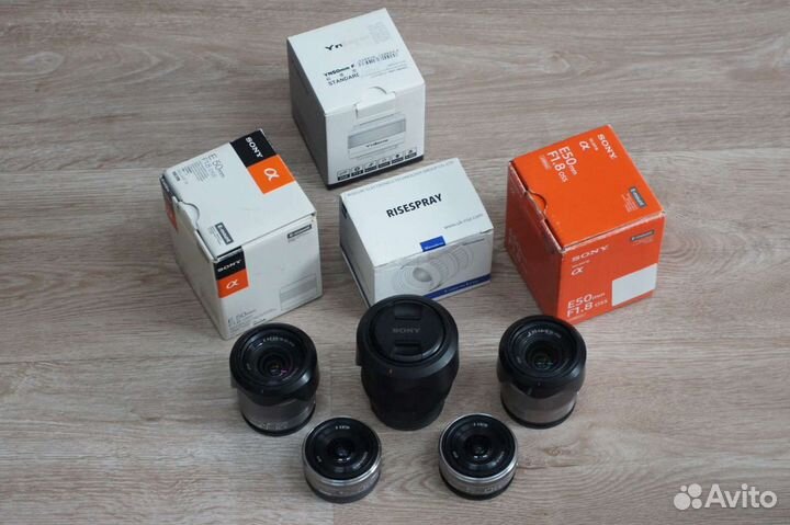 Объективы Sony (E) и Canon (EFS)