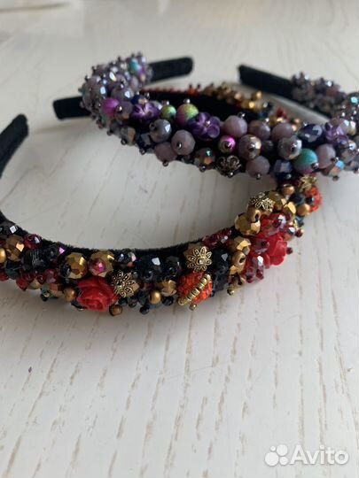 Ободок для волос ручной работы