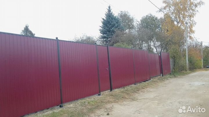 Забор из профнастила