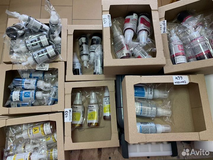 Чернила для принтеров Epson 664 и 672. Оригинал