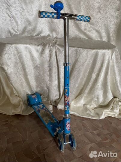 Самокат детский четырехколесный складной