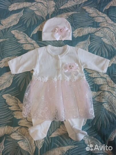 Новый комплект на выписку для девочки