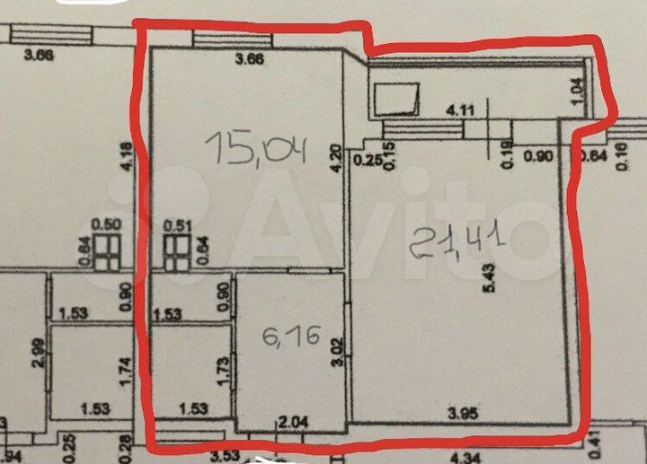 1-к. квартира, 50,7 м², 6/22 эт.