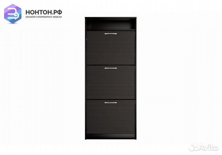 Тумба для обуви Орион 3 ячейки дуб венге